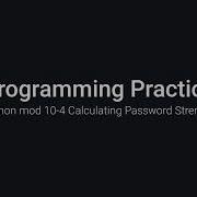 Python Practice Programming Module 10 4 Checking Password Requirements