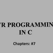 Embedded Systems Lecture 2 1 4 AVR Programming In C