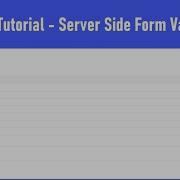 Node Js Tutorial Server Side Form Validation