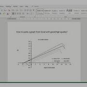 How To Insert A High Quality Graph From Excel Into Word