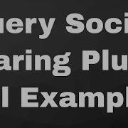 JQuery Javascript C Share Social Sharing Buttons Embed On Your Website Full Example