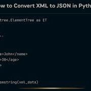 How To Convert XML To JSON In Python