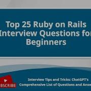 Top 25 Ruby On Rails Interview Questions For Beginners