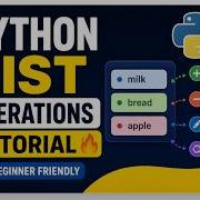 Python List Operations Tutorial Beginner Friendly