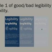 Good Bad Examples Of Legibility Readability