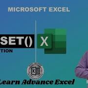 Offset Function In Excel Part 1