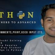 Lecture 1 3 Comments Print Escape Sequence Taking User Input In Python PY001