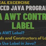 Java AWT Controls How To Use Labels In Java Java AWT Label Methods Constructors With Example 2