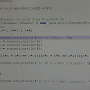 Christy Java Program Determine Right Triangle Given 3 Sides Lengths And Using Loops