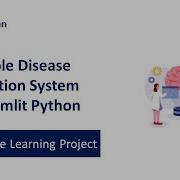 Multiple Disease Prediction System Using Machine Learning In Python Streamlit Web App Deployment