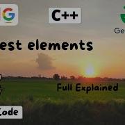 K Largest Elements C GFG Problem In CPP ZlozieCode Code