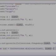 Intermediate Java Tutorial 13 Frequency Disjoint