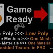 Blender 3 4 Game Ready Export Low Poly Sigle Mesh Single Material Tutorial 3D Modeling