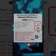 Convert PDF To Word DOCX Using Python Pdf2docx Library Tutorial