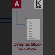 Dynamic Block For L Profile Autocad Autocadblocks Architecture Tutorials