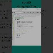 98 Strcat String Function Concatenation Join Of Two Strings C Program Shorts Coding String