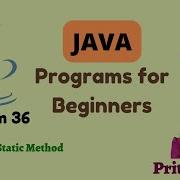 Java Programming Tutorial Static Method