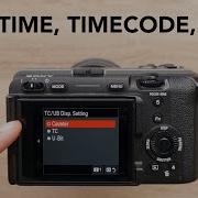 Sony FX3 FX30 A7S III A7IV Display Record Time Timecode U Bit