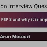 What Is PEP 8 And Why Is It Important Python Interview Question 12