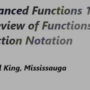 Review Of Functions And Function Notation