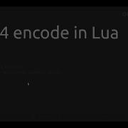 Base64 Encode In Lua