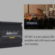 Datavideo VP 597 2 X6 3G HD SD SDI Distribution Amplifier