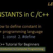 Constants In C C Programming Language