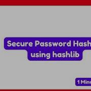 How To Secure Password Hashing Using Hashlib In Python