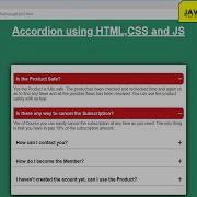 Make An Awesome Accordion In HTML CSS And JavaScript JavaScript Tutorial
