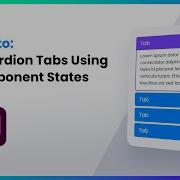 Adobe Xd Tutorial Accordion Tabs Using Component States