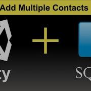 Add Multiple Contacts Develop Unity Apps With SQLite Database 11 17