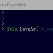 Convert Excel To CSV File Using Powershell