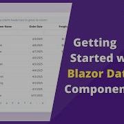 Getting Started With The Blazor DataGrid Component