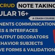 Build CRUD Note Taking App With Angular 16 With Rxjs And Reactive Forms