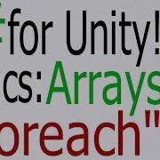 Unity C Tutorial Basics Foreach Execute Code For All GameObjects In An Array