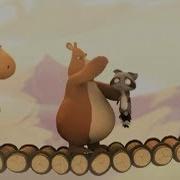 Bears Vs Moose Bridge Funny Cartoon