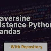 Haversine Distance Python Pandas