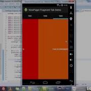 Android ViewPager Fragment Tab Demo