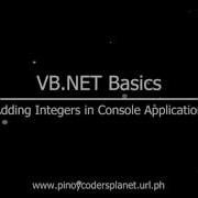 VB NET Basics Adding Integers In Console Application