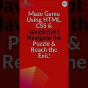 Build A Maze Game In 60 Seconds HTML CSS JavaScript Shorts