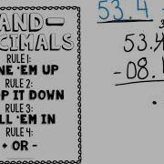 Adding Subtracting Decimals Notes
