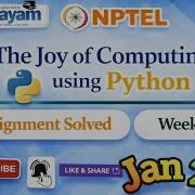 The Joy Of Computing Using Python Week 12 Assignment Answer NPTELASSIGNMENTS JOYOFCOMPUTING Jan2026