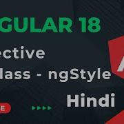 Attribute Directive NgClass NgStyle Angular 18 Tutorial In Hindi Part 6