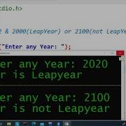 C Program To Check Leap Year Learn Coding