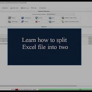 Split Excel File In Two Advanced ETL Processor Tutorial
