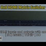 8x8 HDMI Matrix Switcher With Video Wall EDID