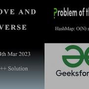 Remove And Reverse GFG POTD 24th March 2023 Two Pointers Problem Of The Day Java And C