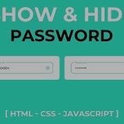 How To Make Show And Hide Password Using HTML CSS JavaScript Toggle Password Visibility