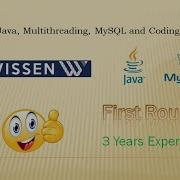 Wissen Round 1 Java Interview Questions And Answers MySQL Multithreading Java8