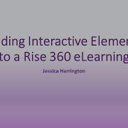 How To Add Interactive Elements In A Rise 360 ELearning